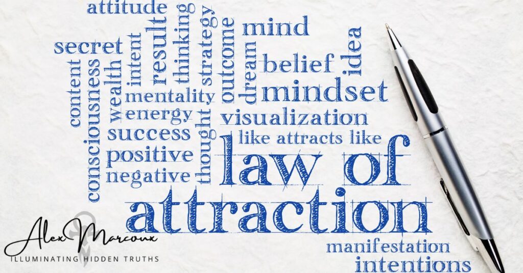 Law of Attraction energy manifestation spiritual concept