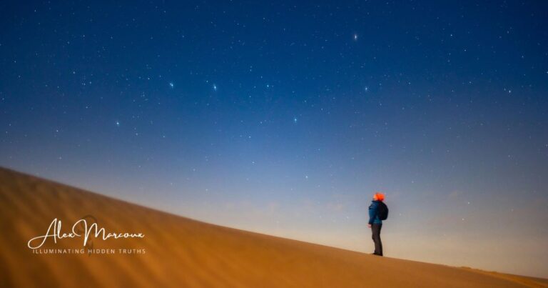Starseed looking at night sky representing souls from other star systems incarnated on Earth