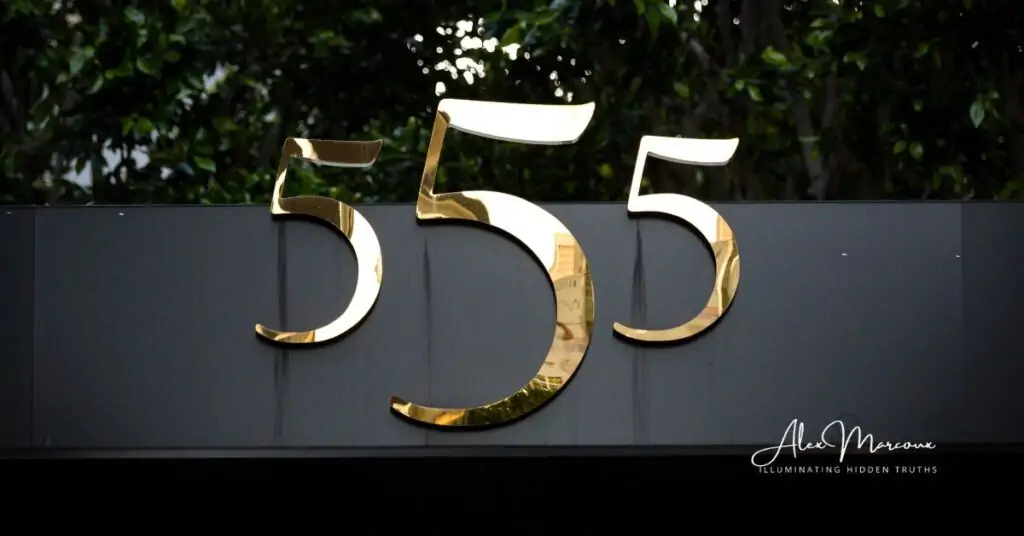 Number sequence 555 appearing as life-changing message from Universe