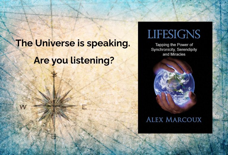 Lifesigns book cover showing synchronicity and spiritual guidance