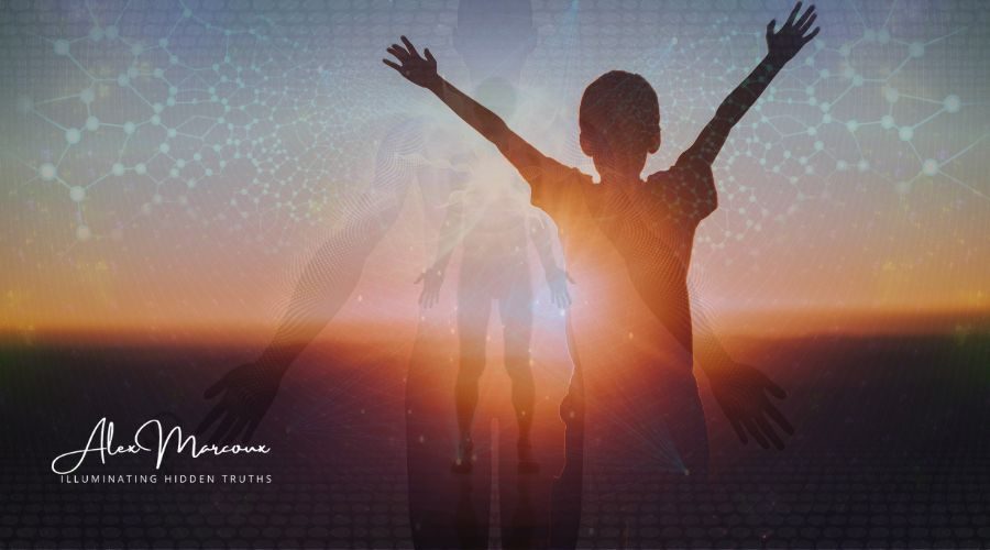 Child with expanded energetic light field showing Pure Autism higher consciousness and multidimensional awareness